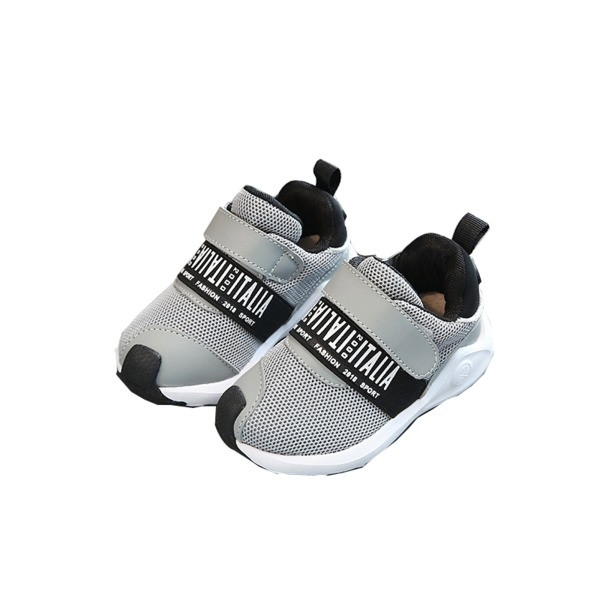 Όμορφα παιδικά πάνινα παπούτσια για κορίτσια και αγόρια σε μαύρο, γκρι και ροζ χρώμα