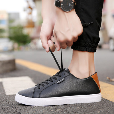 Αθλητικά κομψά ανδρικά πάνινα παπούτσια με κορδόνια σε τέσσερα διαφορετικά χρώματα