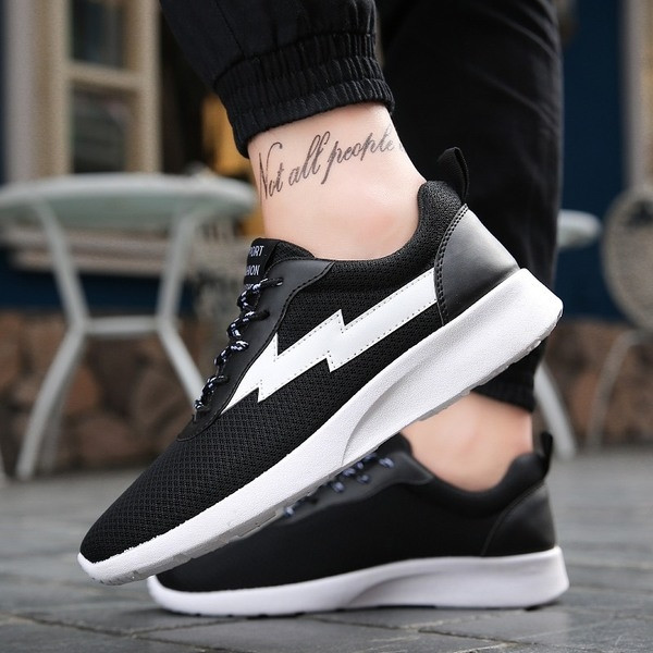 Мъжки много удобни ежедневни маратонки с връзки и дишаща материя - 2 модела