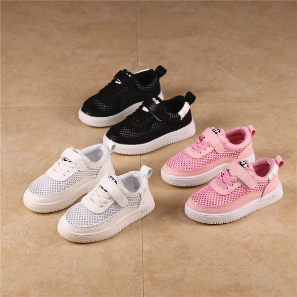 Αναπνεύσιμαι παιδικά παπούτσια για αγόρια και κορίτσια με λουράκια βελκρό σε τρία χρώματα