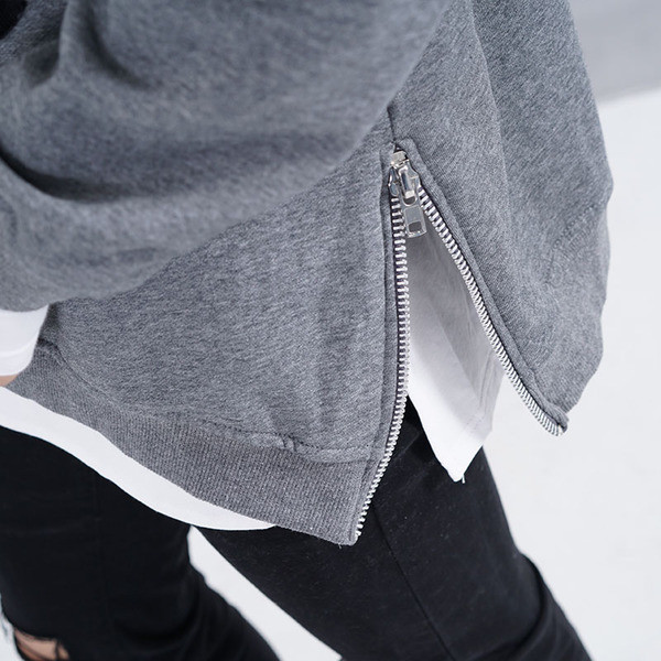 Ανδρικό φούτερ με φερμουάρ και κουκούλα σε τρία χρώματα