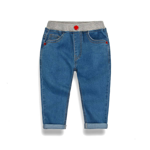 Παντελόνια Denim για αγόρια σε σκούρο χρώμα και ελαστικά