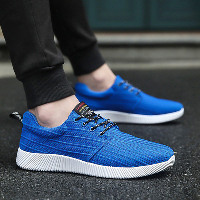 Αναπνεύσιμα ανδρικά αθλητικά παπούτσια casual ανδρών με γραβάτες και μια πολύ άνετη, επίπεδη σόλα