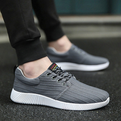 Αναπνεύσιμα ανδρικά αθλητικά παπούτσια casual ανδρών με γραβάτες και μια πολύ άνετη, επίπεδη σόλα