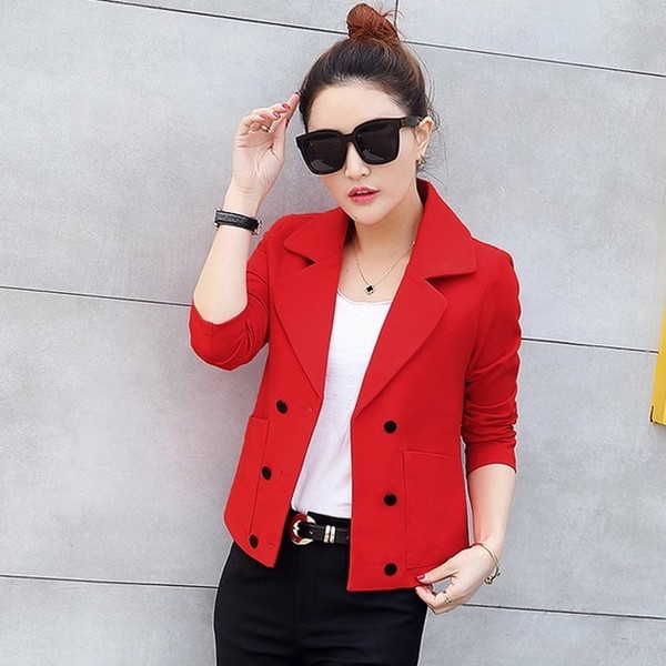 Спортно-елегантно дамско сако в четири цвята