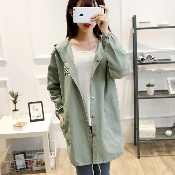 Σπορ-κομψό μακρύ παλτό σε πολλά χρώματα και κουκούλα