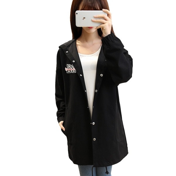 Σπορ-κομψό μακρύ παλτό σε πολλά χρώματα και κουκούλα