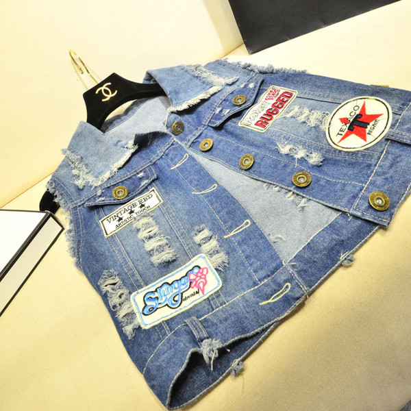 Μοντέρνο γιλέκο με φερμουάρ -τυπωμένο