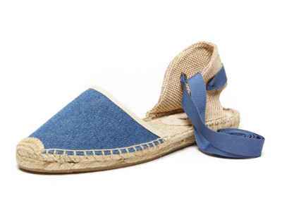 Casual γυναικεία κλειστά παπούτσια με ρωμαϊκούς δεσμούς γύρω από τον αστράγαλο - 4 μοτίβα