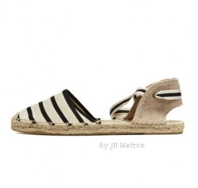 Casual γυναικεία κλειστά παπούτσια με ρωμαϊκούς δεσμούς γύρω από τον αστράγαλο - 4 μοτίβα