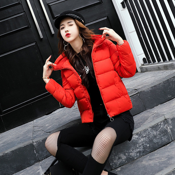 Късо дамско яке в изчистен модел в много цветове