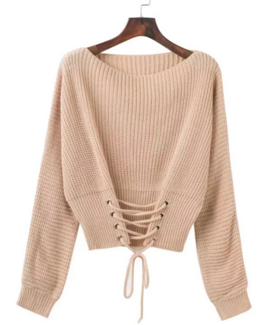 Γυναικεία πουλόβερ με φαρδύ κολάρο και πολύ ενδιαφέρουσες συνδέσεις