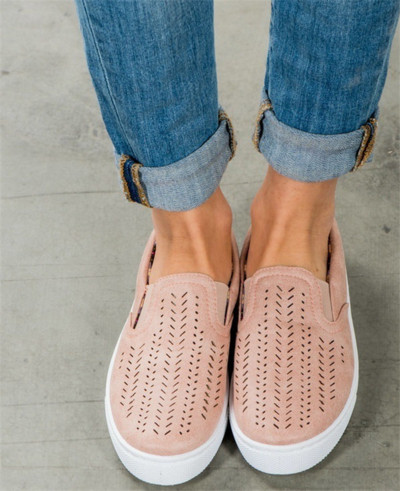 Γυναικεία παπούτσια χωρίς δεσμούς στο ροζ και γαλάζιο χρώμα