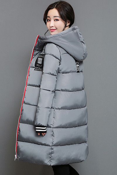 Μακρύ και παχύ γυναικείο μπουφάν με κουκούλα σε πολλά χρώματα