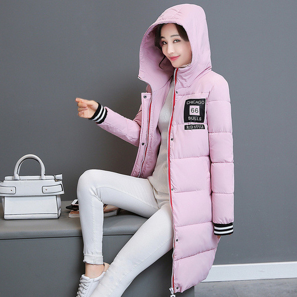 Μακρύ και παχύ γυναικείο μπουφάν με κουκούλα σε πολλά χρώματα