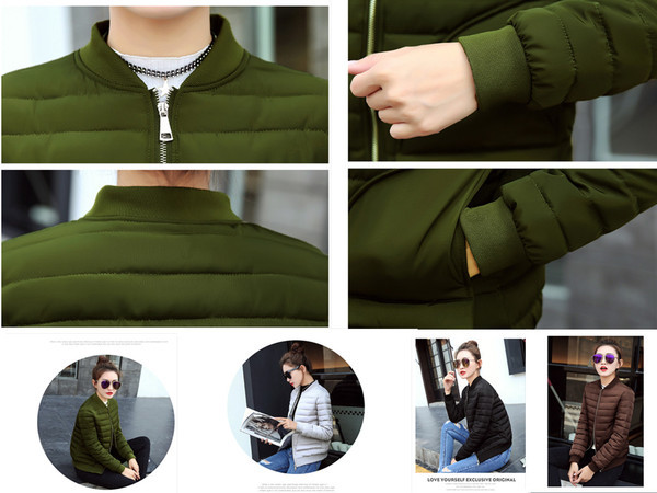 Κομψό κοντό γυναικείο μπουφάν σε καθαρό σχέδιο σε διάφορα χρώματα