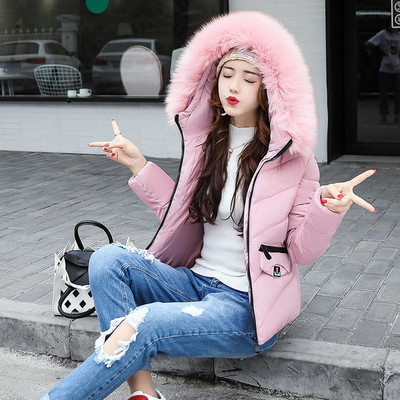 Ζεστό χειμωνιάτικο  μπουφάν με κουκούλα και γούνα σε πολλά χρώματα