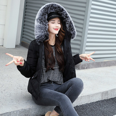 Ζεστό χειμωνιάτικο  μπουφάν με κουκούλα και γούνα σε πολλά χρώματα