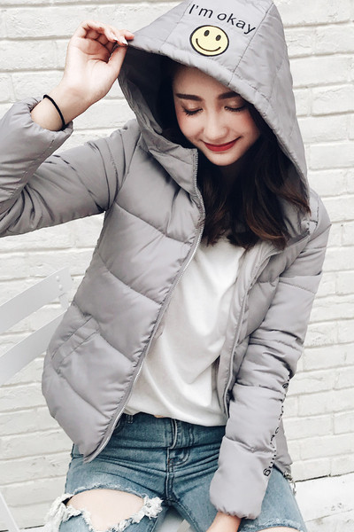 Καθημερινό γυναικείο μπουφάν για το χειμώνα με κουκούλα σε πολλά χρώματα
