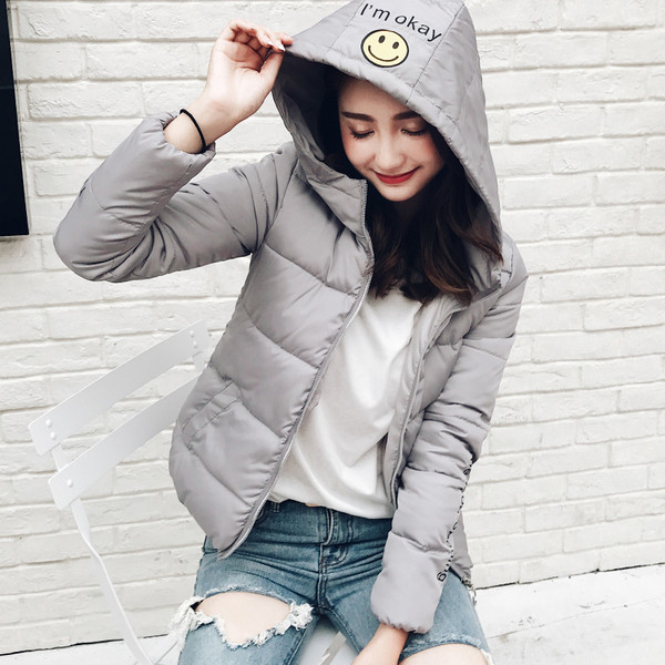 Καθημερινό γυναικείο μπουφάν για το χειμώνα με κουκούλα σε πολλά χρώματα