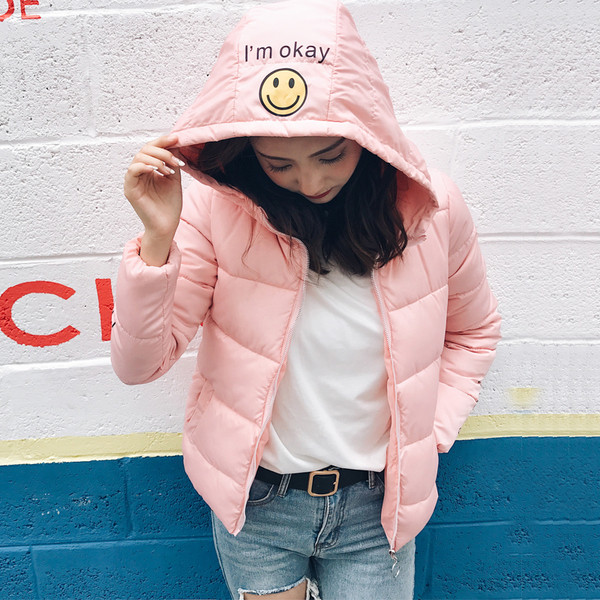 Καθημερινό γυναικείο μπουφάν για το χειμώνα με κουκούλα σε πολλά χρώματα