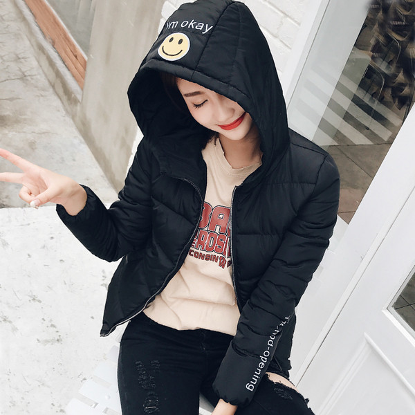 Καθημερινό γυναικείο μπουφάν για το χειμώνα με κουκούλα σε πολλά χρώματα