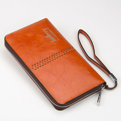 Мъжки бизнес портфейл-чантичка с много удобна за носене кожена дръжка