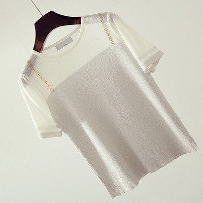 Κομψή γυναικεία μπλούζα σε λαμπερό χρώμα σε τρία χρώματα