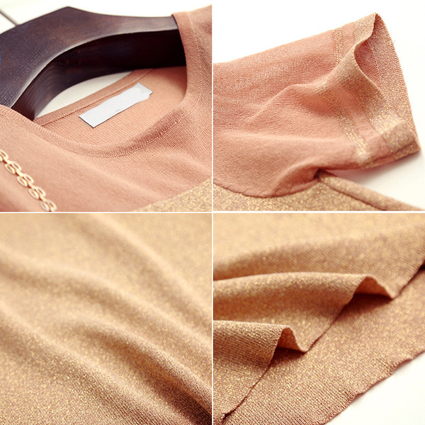 Κομψή γυναικεία μπλούζα σε λαμπερό χρώμα σε τρία χρώματα