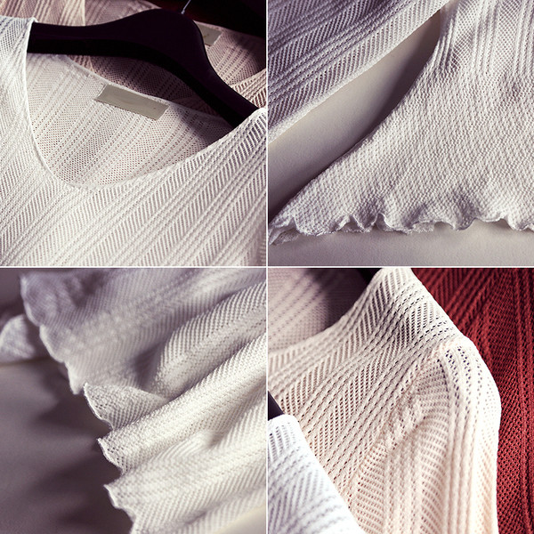 Γυναικεία  μπλούζα - γυαλιστερή με μανίκια  3/4 μανίκι