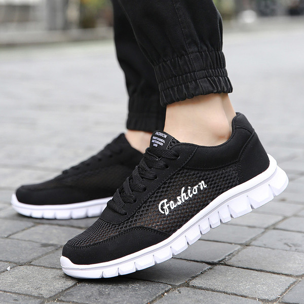 Αναπνεύσιμα ανδρικά πάνινα παπούτσια κατάλληλα για την καθημερινή ζωή και αθλητισμό σε τρία χρώματα