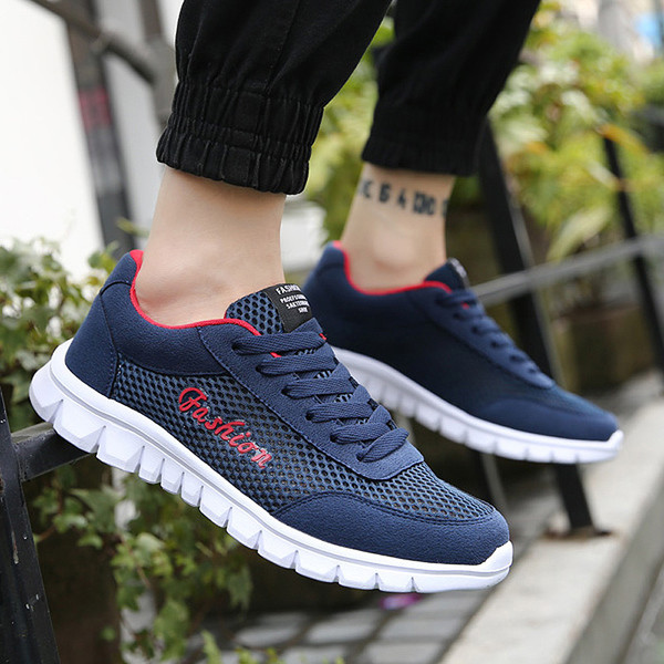 Αναπνεύσιμα ανδρικά πάνινα παπούτσια κατάλληλα για την καθημερινή ζωή και αθλητισμό σε τρία χρώματα