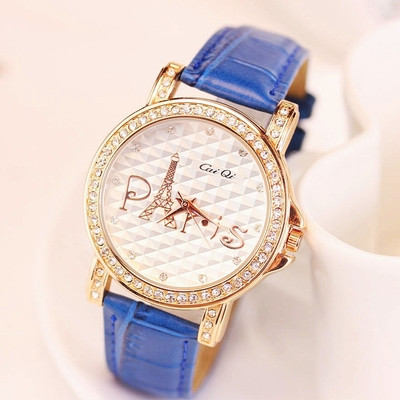 Γυναικείο ρολόι με τον εικονογραφημένο πύργο του Άιφελ