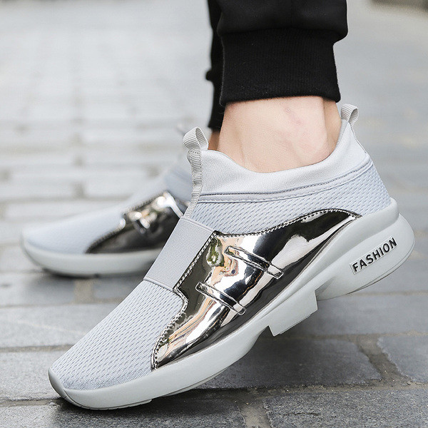 Αθλητικά ανδρικά παπούτσια  χωρίς  κορδόνια σε τρία χρώματα 