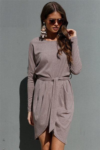 Γυναικείο φόρεμα με μακριά μανίκια - 4 μοντέλα