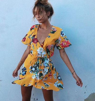 Γυναικείο φόρεμα με φλοραλ πριντ