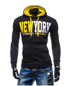 Ανδρικό φούτερ  με κουκούλα και κουκούλα σε τέσσερα χρώματα