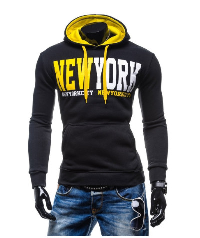 Ανδρικό φούτερ  με κουκούλα και κουκούλα σε τέσσερα χρώματα