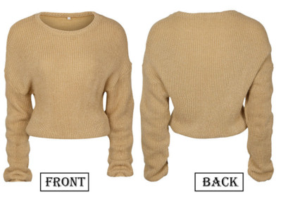 Γυναικείο πολύ άνετο πουλόβερ με μακρύ μανίκι σε δύο χρώματα