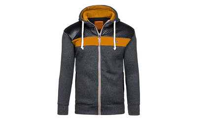 Κομψό ανδρικό φούτερ με κουκούλα σε τρία χρώματα