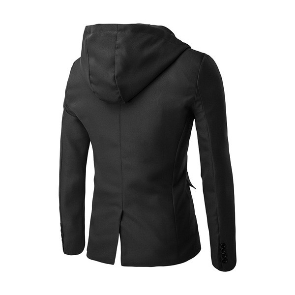 Άνετοό σπορ-κομψό ανδρικό παλτό  με κουκούλα σε τέσσερα χρώματα