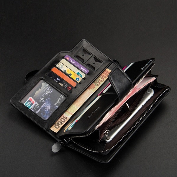 Мъжка бизнес портфейл тип чантичка с удобна за носене дълга дръжка