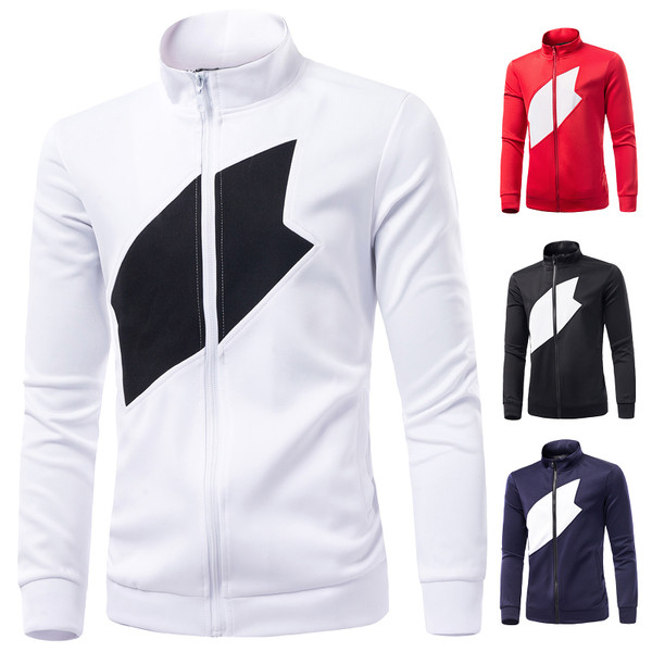 Ανδρικό ανδρικό φούτερ αθλήματος με κολάρο πόλο σε διάφορα χρώματα, κατάλληλη για καθημερινή ζωή