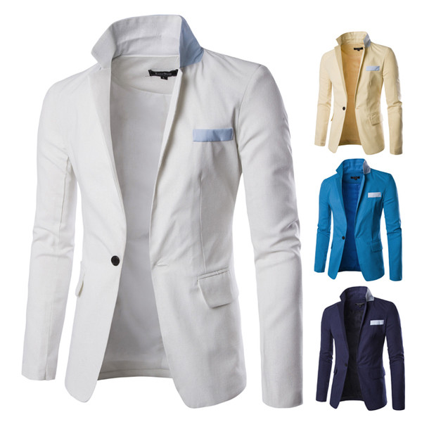 Официално мъжко сако с едно копче в четири цвята