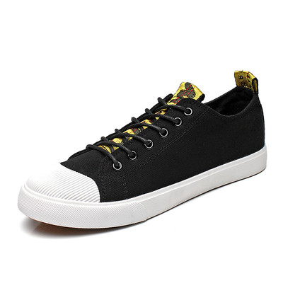 Περιστασιακά ανδρικά πάνινα παπούτσια με λευκά καουτσούκ - 2 μοντέλα