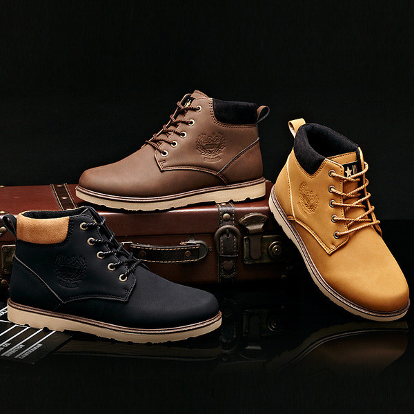 Πολύ άνετα και ζεστά αντρικά χειμωνιάτικα παπούτσια με δεσμούς - 3 μοντέλα