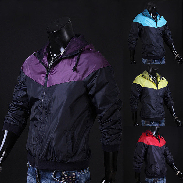 Αθλητικό ανδρικό φούτερ σε διάφορα  χρώματα και με κουκούλα χρώματα