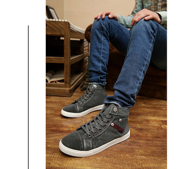 Χειμερινά αθλητικά ανδρικά παπούτσια  με επίπεδη σόλα - 3 χρώματα