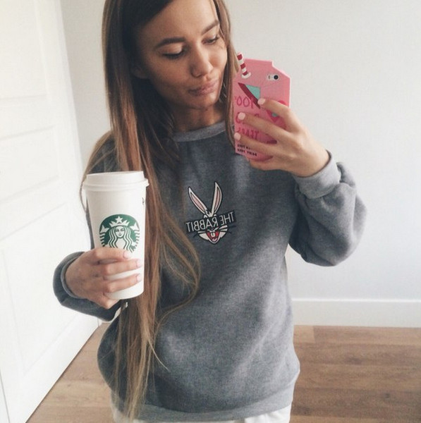 Красив дамски суичър с декорация в два цвята