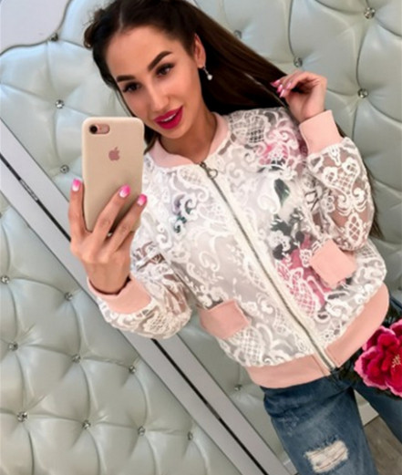 Актуално дамско прозиращо якенце - 2 цвята